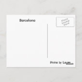 Barcelona Unbenannt Postkarte (Rückseite)