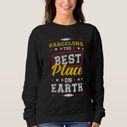 Barcelona Vacation Party Team Quote Sweatshirt (Vorderseite)