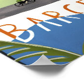 Barcelona Vintage Druck Poster (Ecke)