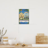 Barcelona Vintage Druck Poster (Küche)