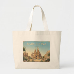 Barcelona Vintage Reisetasche Jumbo Stoffbeutel