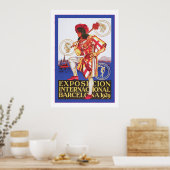 Barcelona - Vintage spanische Exposition Poster (Küche)