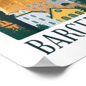 Barcelona Vintage Travel Poster (Ecke)