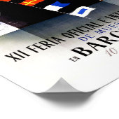 Barcelona Vintage Travel Poster (Ecke)