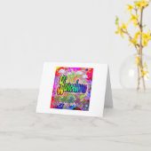 Barcelona Vista Express Grußkarte Karte (Gelbe Blume)