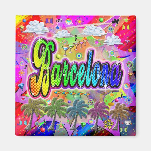 Barcelona Vista Express Magnet (Vorne)