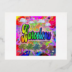 Barcelona Vista Express Postkarte