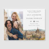 Barcelona Wedding Photo Save The Date Magneteinladung (Vorderseite)