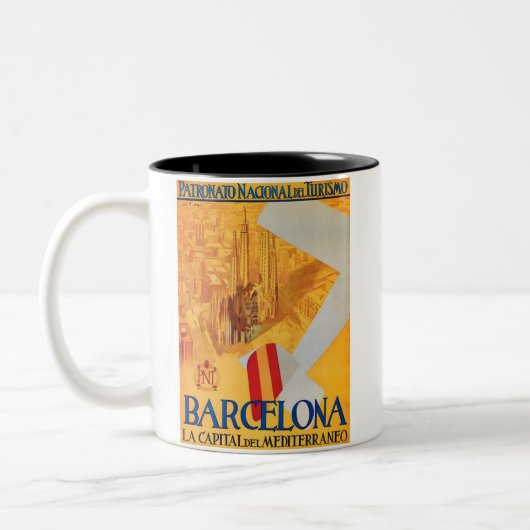 BARCELONA ZWEIFARBIGE TASSE (Links)
