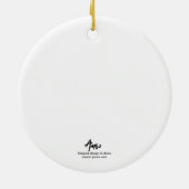 Barcelona's fanatic soccer dog. Barcelona, Spain, Keramik Ornament (Hinten)