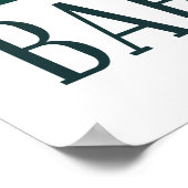 BarcelonaSkyline Poster (Ecke)