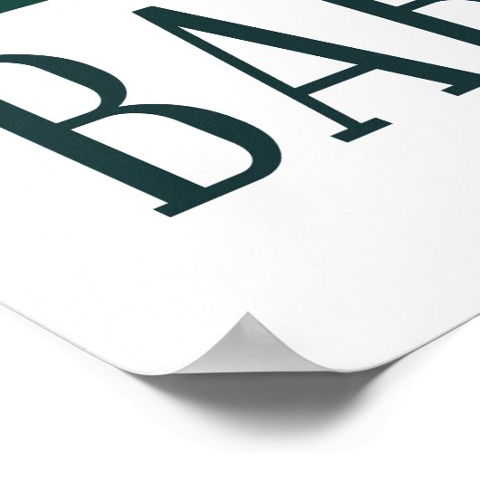 BarcelonaSkyline Poster (Ecke)