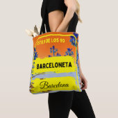 Barceloneta, Barcelona-Stil, Tasche Orange (Von Nahem)