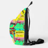 Barceloneta Green Travel Sling Bag -green (Rechts)