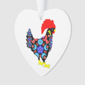Barcelos Rooster Portugiesisches NationalEmblem Ornament (Vorderseite)