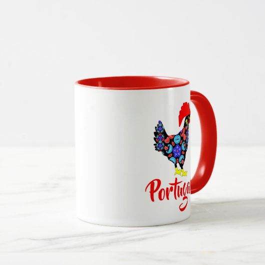 Barcelos Rooster Portugiesisches NationalEmblem Tasse (VorderseiteRechts)