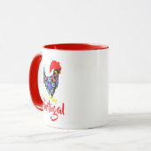 Barcelos Rooster Portugiesisches NationalEmblem Tasse (Vorderseite Links)