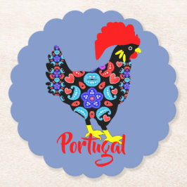 Barcelos Rooster Portugiesisches NationalEmblem Untersetzer