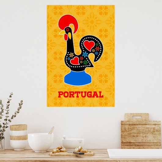 Barcelos Rooster Poster (Küche)