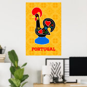 Barcelos Rooster Poster (Heimbüro)