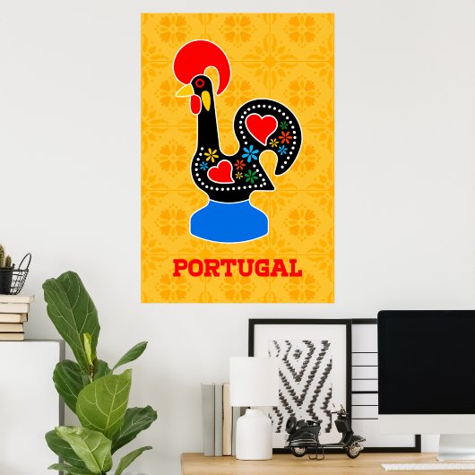 Barcelos Rooster Poster (Heimbüro)