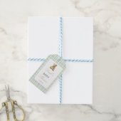 Bärchen-Baby-Party Junge Geschenkanhänger (Mit Garn)