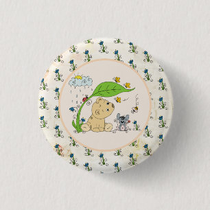 Bärchen im Regen Button