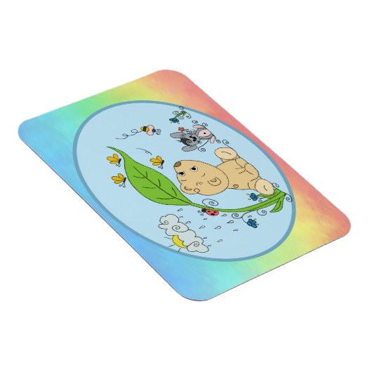 Bärchen im Regen Magnet (Rechte Seite)