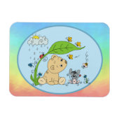 Bärchen im Regen Magnet (Horizontal)