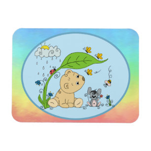 Bärchen im Regen Magnet