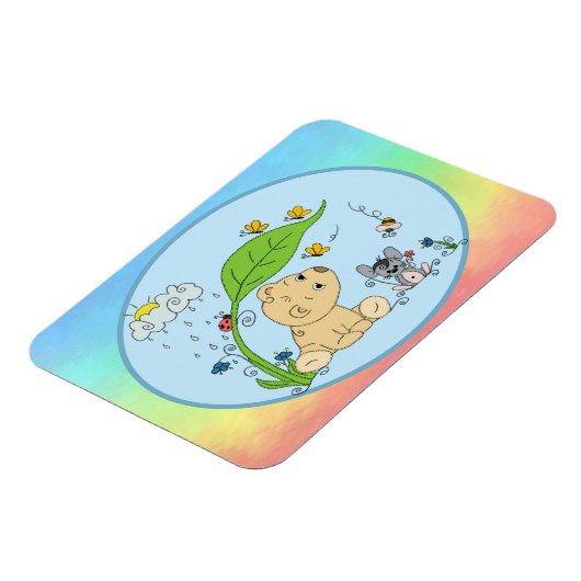 Bärchen im Regen Magnet (Linke Seite)