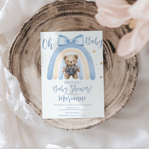 Bärchen-Overall für Jungen, lässige Babyparty  Einladung