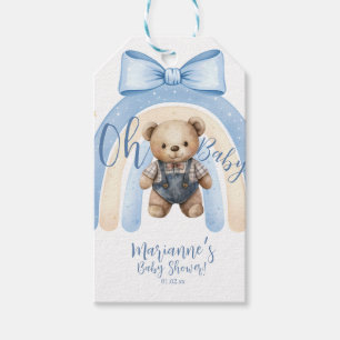 Bärchen-Overall für Jungen, lässige Babyparty  Geschenkanhänger