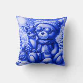 Bärchen Rehkitz Weihnachten Christmas Kissen