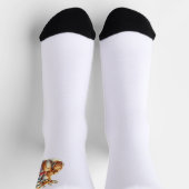 Bärchen und sein Rehkitz im Schnee Socken (Oben)