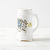 Barclay-Clan-Abzeichen & Einhorn Bierglas (VorderseiteRechts)