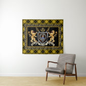 Barclay Clan Abzeichen & Motto w/Lions Tapestry Wandteppich (Beispiel (Horizontal))