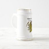 Barclay Clan Abzeichen Stein Bierglas (Vorderseite Links)