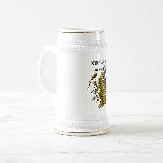 Barclay Clan Abzeichen Stein Bierglas (Vorderseite Links)