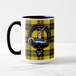 Barclay Clan Abzeichen & Tartan Combo 15oz Tasse