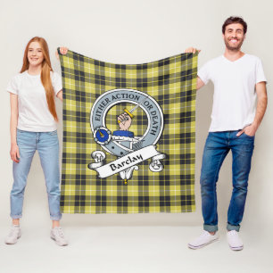Barclay Clan Abzeichen Tartan Kariert Fleecedecke