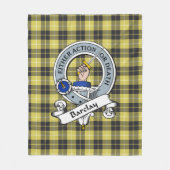 Barclay Clan Abzeichen Tartan Kariert Fleecedecke (Vorderseite)