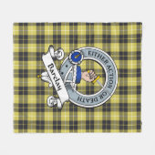 Barclay Clan Abzeichen Tartan Kariert Fleecedecke (Vorderseite (Horizontal))