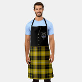 Barclay Clan Abzeichen & Tartan Kilt Schürze (Getragen)