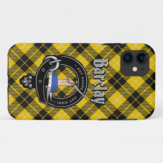 Barclay Clan Abzeichen & Tartan Phone Case (Rückseite (Horizontal))