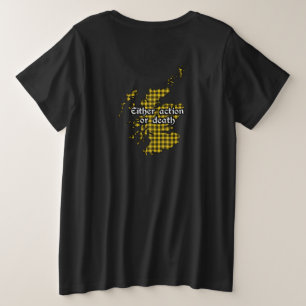 Barclay Clan Abzeichen und Schottenmuster Damen Große Größe T-Shirt
