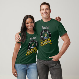 Barclay-Clan-Abzeichen- und Tartan-T-Shirt T-Shirt