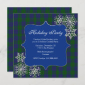 Barclay Clan Tartan Kariertes Weihnachtsfest Party Einladung (Vorne/Hinten)