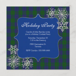 Barclay Clan Tartan Kariertes Weihnachtsfest Party Einladung