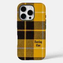 Barclay Dress Clan Tartan With Monogram Name iPhone 16 Pro Hülle